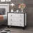 3 Drawer Nightstand With Square Straight Legs