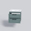 Meuble-lavabo mural moderne avec lavabo Palm Beach Green Matte Collection