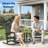 Poly Lumber Rocking Chair Outdoor Set of 2 with Side Table - HDPE High Back Porch Rocker Chairs for Adults - All Weather Resistant Furniture for Patio Front Porch-583953129