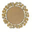 Miroir mural rond doré 30,5 po