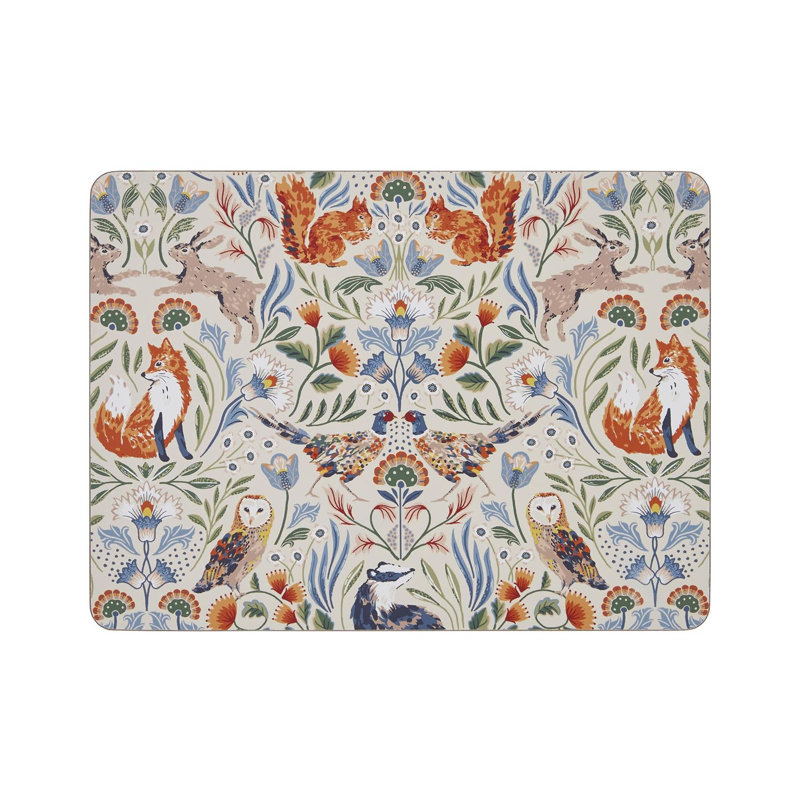 Blackthorn Block Print Rectangle Placemat