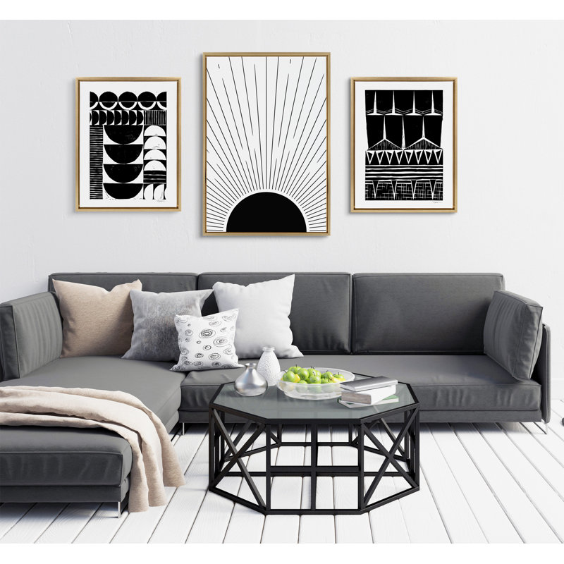 «Mid 3» par Jake Goossen, reproduction d'art sur toile encadrée