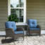 Chaise longue d'extérieur en osier / rotin avec coussin Bickleton-88549458-88549457