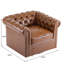 Fauteuil club pivotant Chesterfield