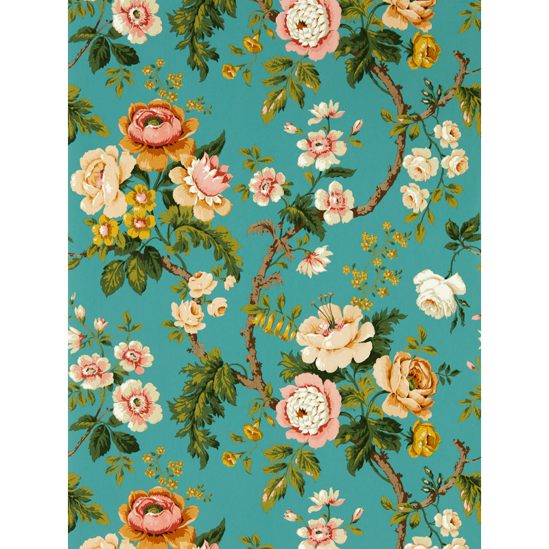 Hykenham Wallpaper, High Sea/Ginger