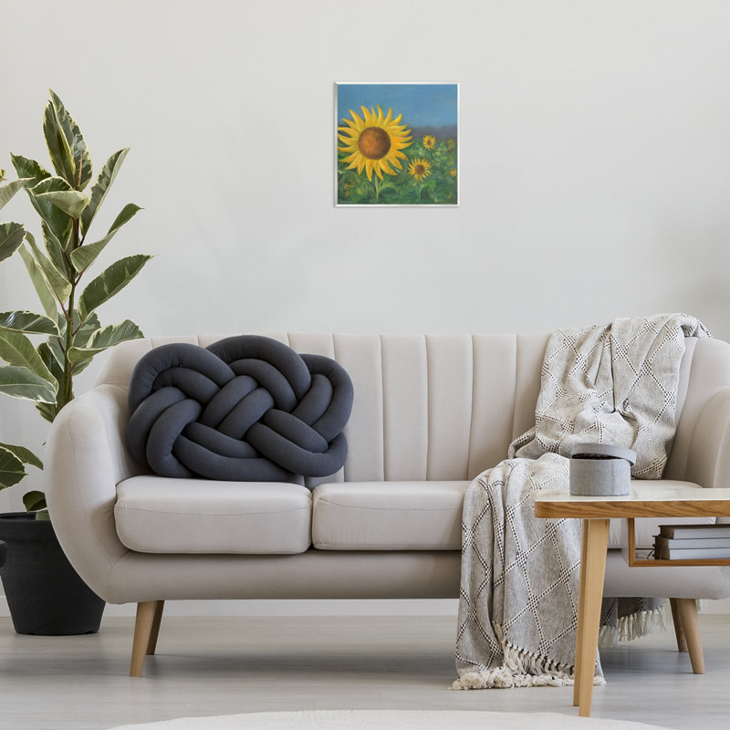 Art mural de jardin tournesol sur bois par David Swanagin