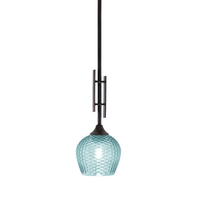 Mini-luminaire suspendu avec tige en verre Uptowne