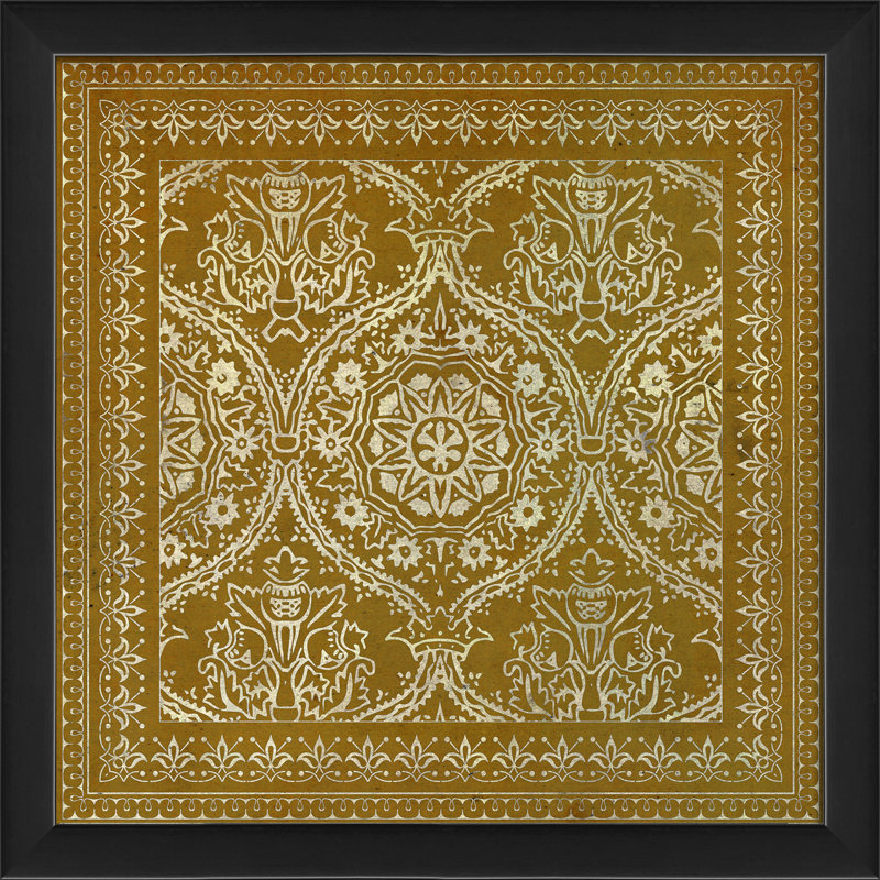 «Tile», impression encadrée, Jaune