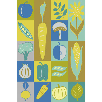 Veggie Blocks II by Chariklia Zarris - Wrapped Canvas Print