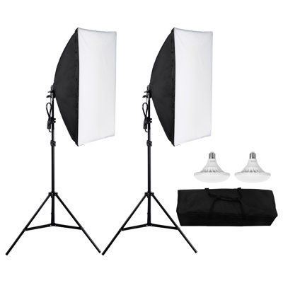 Support d'éclairage réglable Softbox 20 po x 28 po 30W 5500K