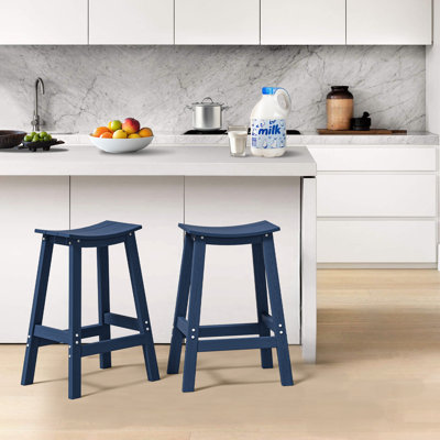 Wood-Look HDPE Bar Stool