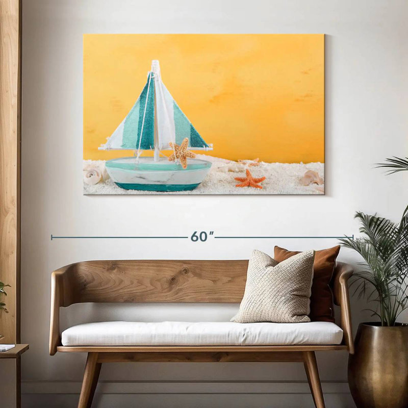 Sailing seashells Aletra, H 32 po x l 48 po