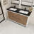 Bayyinahi 58.82'' Double Bathroom Vanity with Plastic Top-1219101947