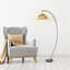 Lampe sur pied en rotin H 77 po Derwent