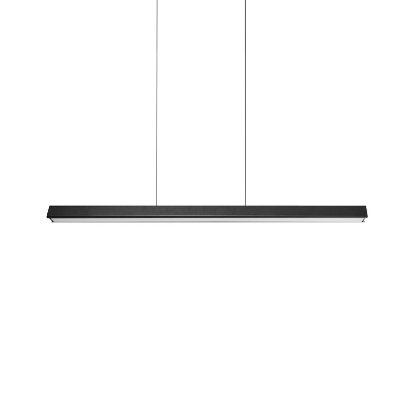 LED Pendant Lamp ARENAS With Remote, Matte Black