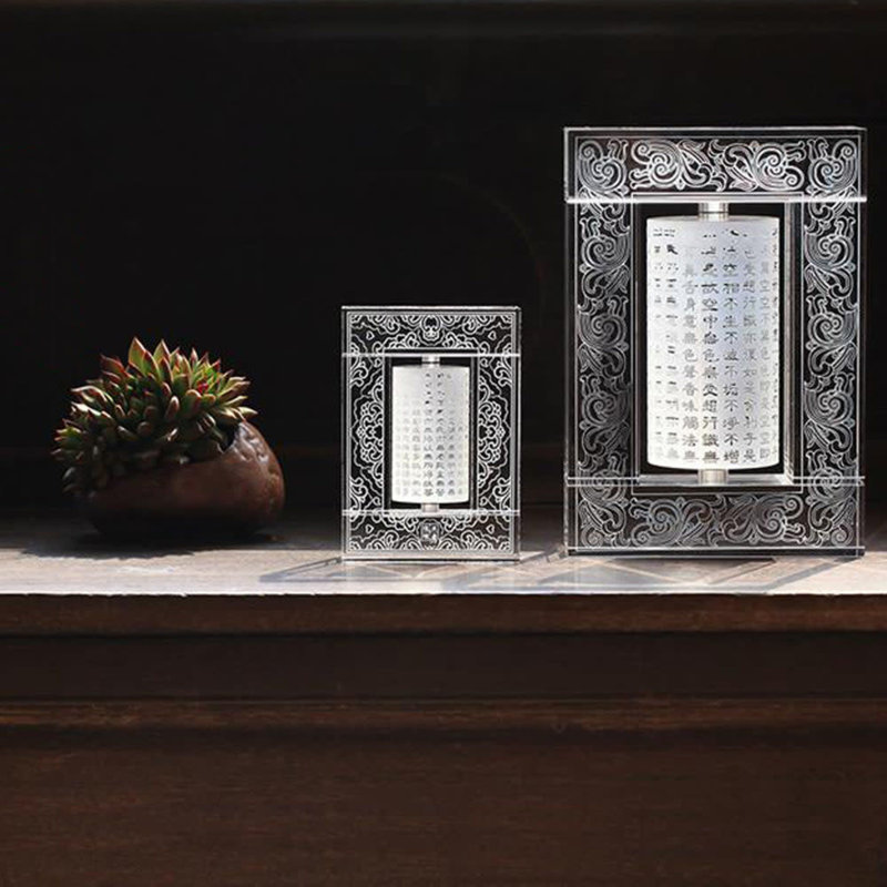 LIULI Crystal Art Crystal Prayer Wheel Sculpture