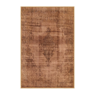 Tapis oriental orange