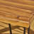 Industrial Wood And Metal Rectangular Dining Table