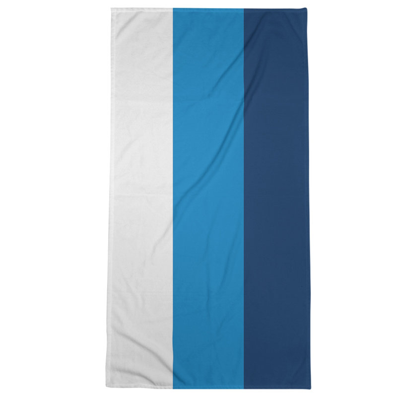 Microfiber Bath Towel, Tennessee Red Football Baby Blue/White