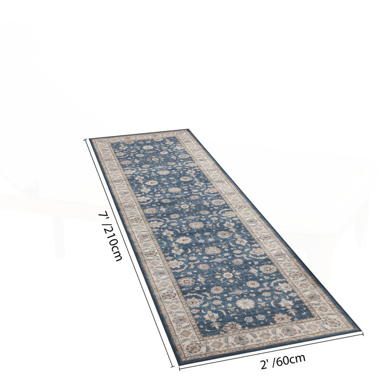 2x7 Navy Runner Teyahna
