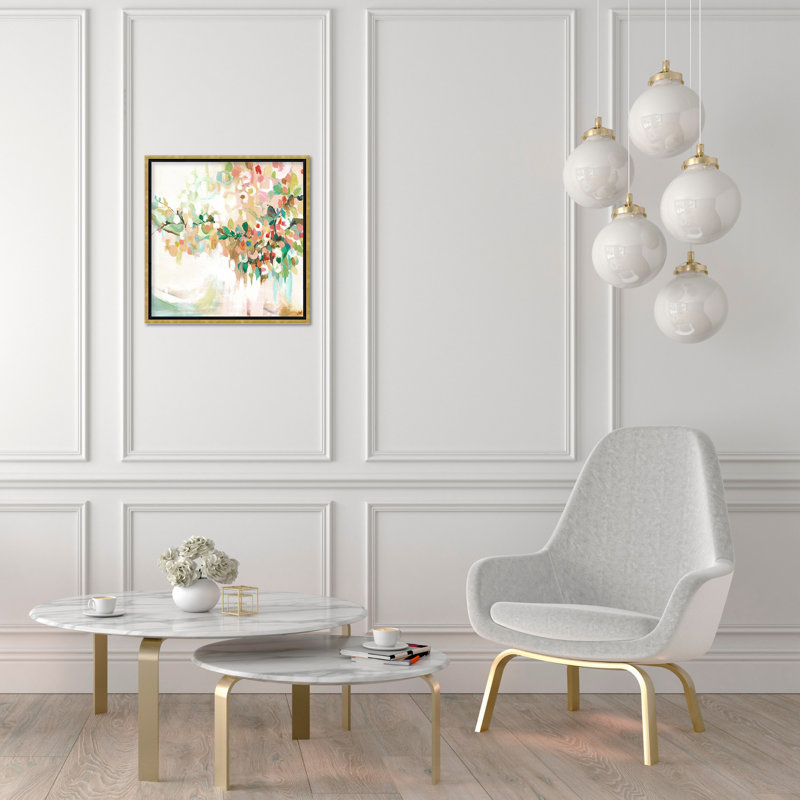 Nature Inspired Blotch Floral, 36" H x 36" W