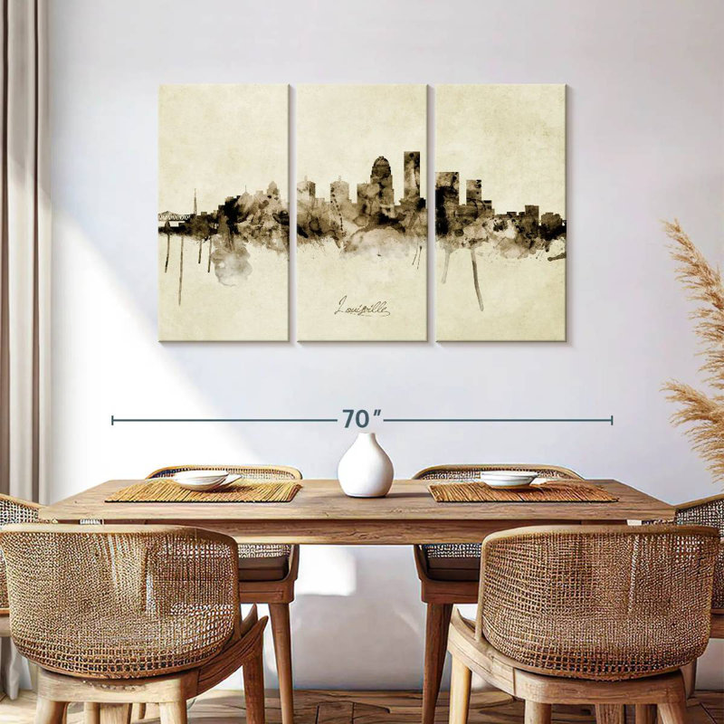Nicci, Louisville, Kentucky City Skyline I, H 36 po x l 57 po