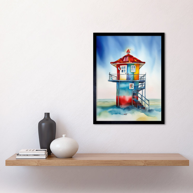 Lifeguard Tower - Single Picture Frame Print