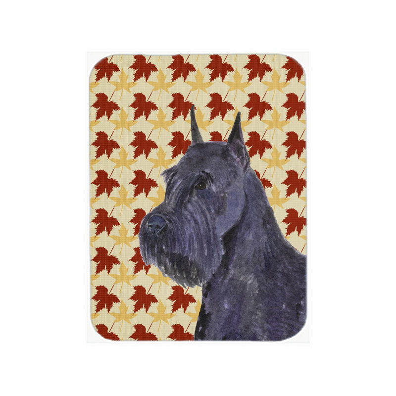 Planche à découper en verre portrait schnauzer east urban home