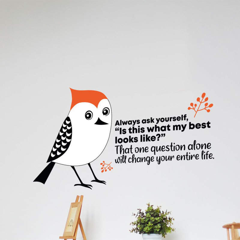 Text & Numbers Wall Decal, 35" H x 40" W x 0.05" D