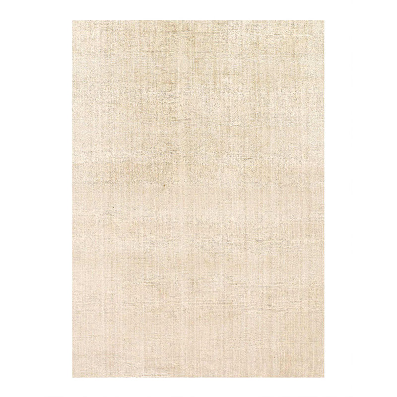 Tapis ivoire unique de conception rectangulaire 6 pi 2 po x 9 pi 1 po