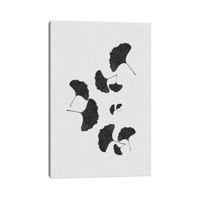 Ginkgo Leaf I B&W by Orara Studio - Wrapped Canvas Gallery-Wrapped Canvas Giclée