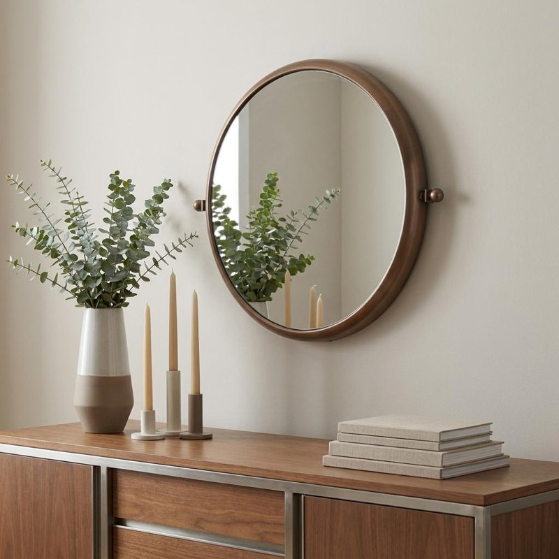 Miroir industriel rond