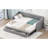 Twin Xl To King Size Gray Daybed With Storage, Upholstered - Modern And Comfortable Bed For Bedrooms Two Drawers In Stylish Practical Bedroom Decor