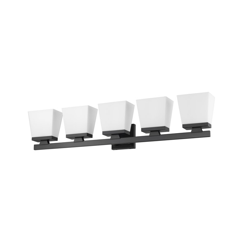 Panora 5 - Light Dimmable Vanity Light, Matte Black