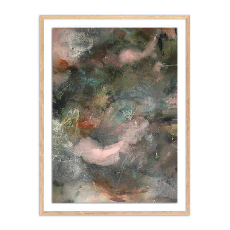 The Future Has an Ancient Heart Framed Print, 40" H x 30" W x 2.5" D, Light Brown Framed