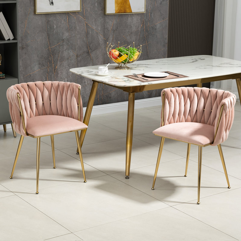 Anet Tufted Armchair, Pink