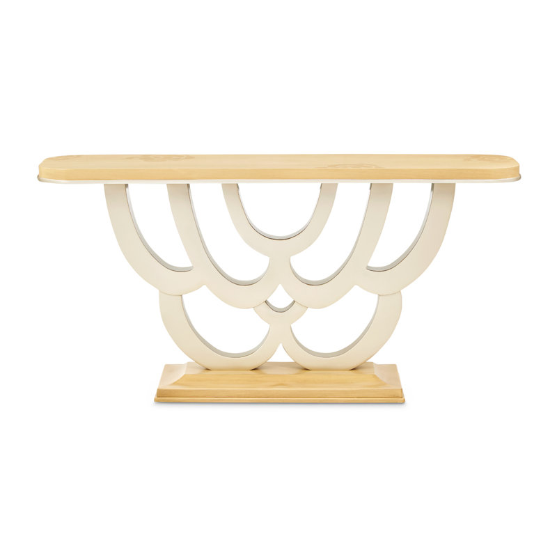 Camellia Field Caramel Console Table