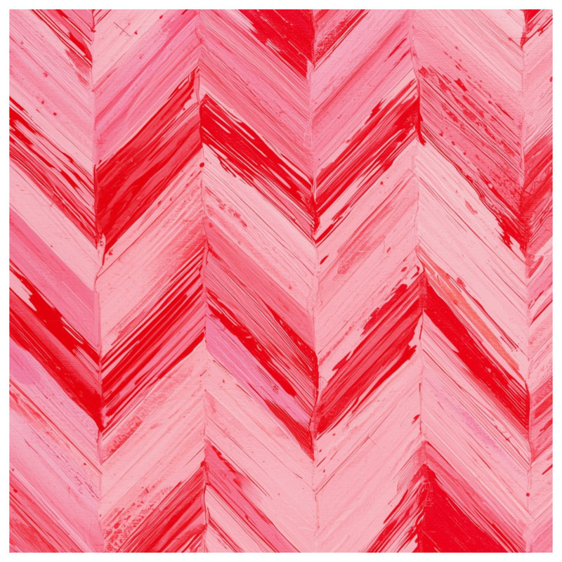 Red Pink Chevron Blankets, 50in W x 60in H