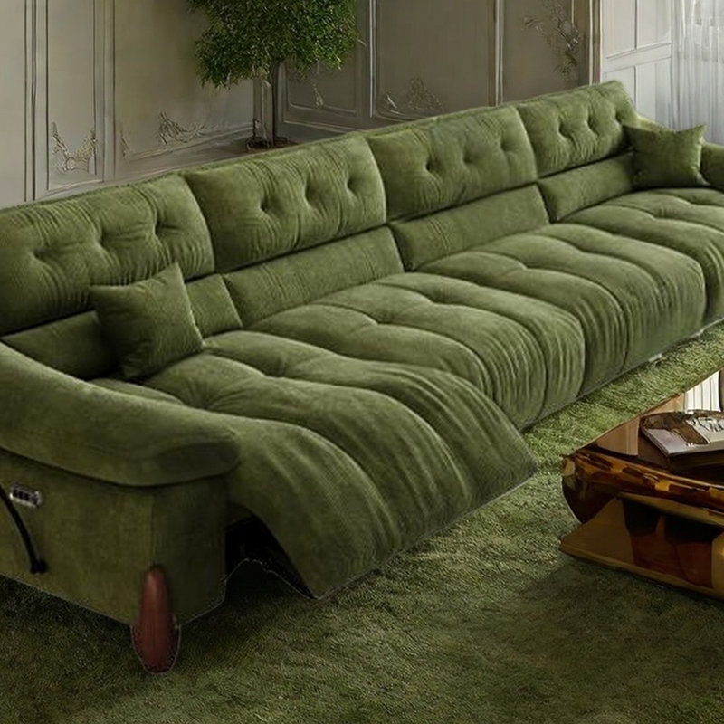 Canapé électrique simple et luxueux, H 36,61 po x l 125,19 po x P 37,4 po, 4