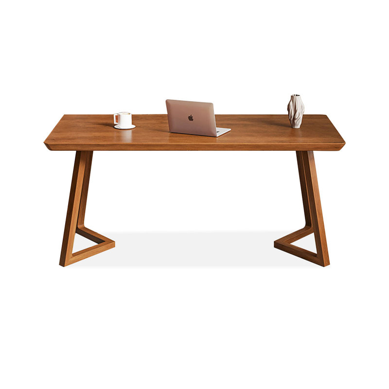 Bureaux rectangulaires en bois massif brun, H 29,53 po x l 62,99 po x P 31,5 po