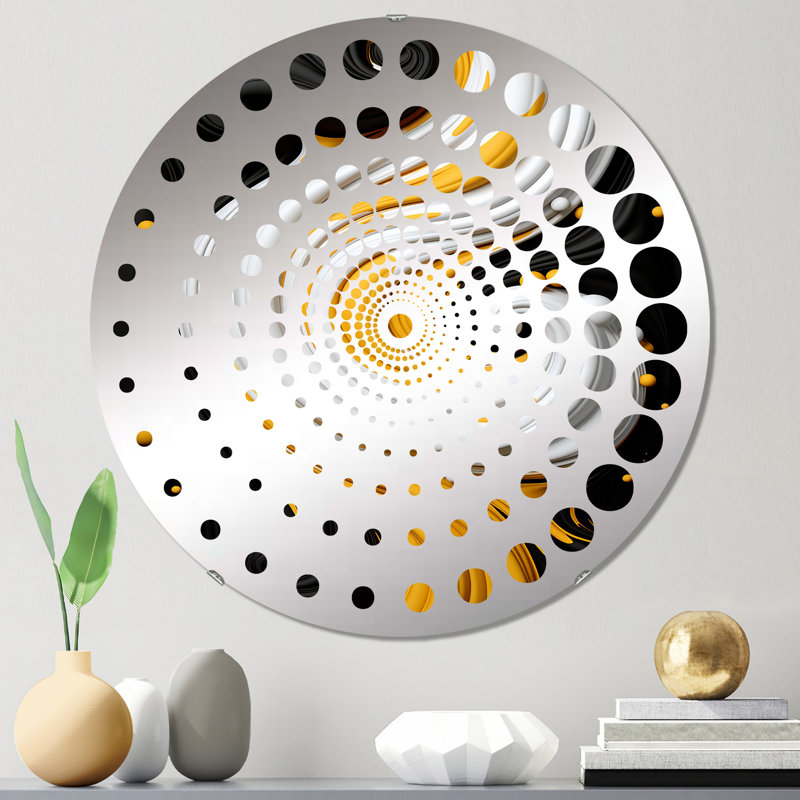 Tziporah - Miroir mural spiralé, 31,4 po x 31,4 po