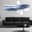 « scintillant light blue pattern », impression à multiples images sur toile