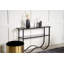 117cm Glass Top Console Table