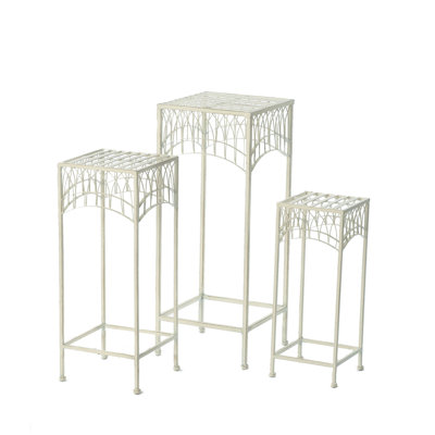 Augie Square Metal Outdoor Side Table - 20 cm W 20 cm D