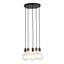 Phinney 5 - Light Black Cluster Pendant