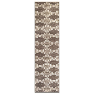 Southwestern Beige And Brown Geometric Area Rug