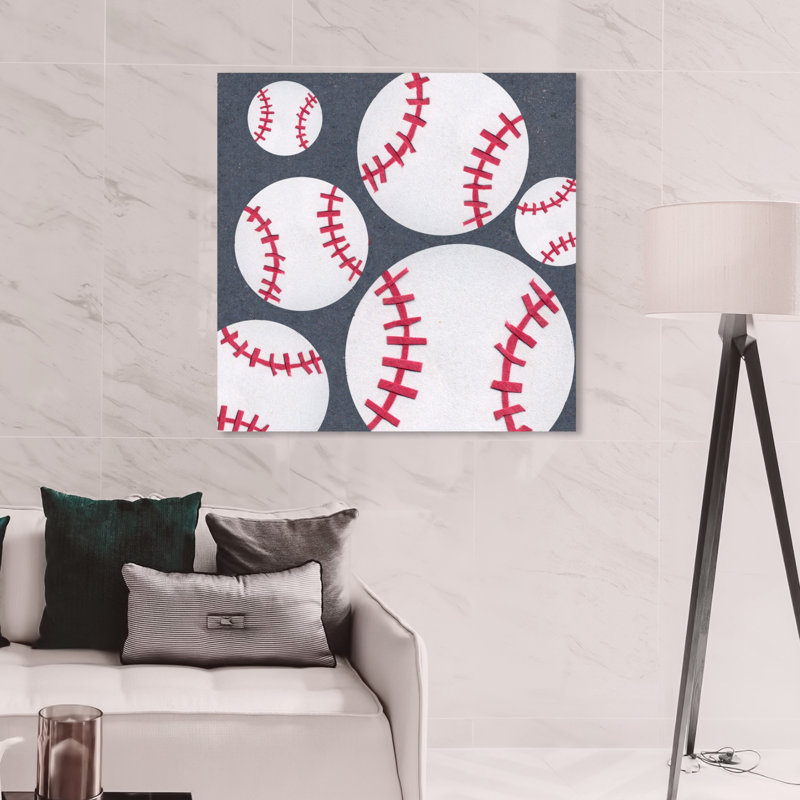 Art sur toile baseball saison Ferrell, H 12 po x l 12 po x P 1,5 po