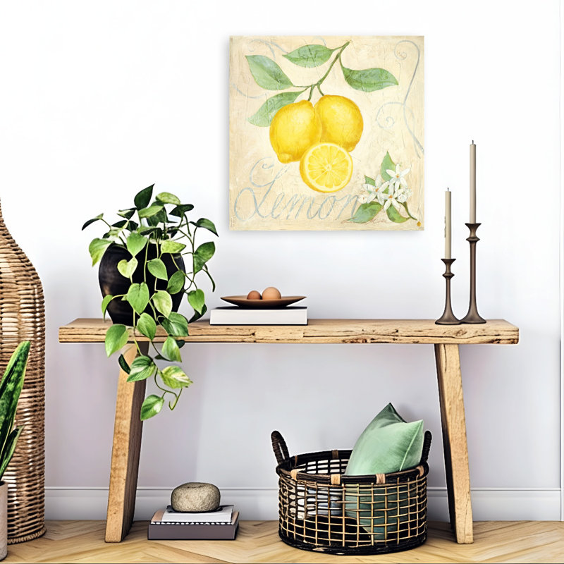 Art mural abstrait et floral, 24" H x 24" W