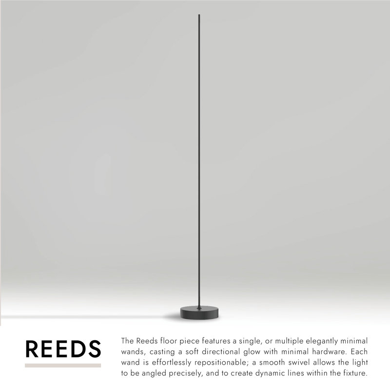 Reeds LED Floor Lamp, White