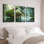 Forêt forêt, art mural sur toile tendue, ensemble de 3 reproductions de peinture à l'huile pour salon